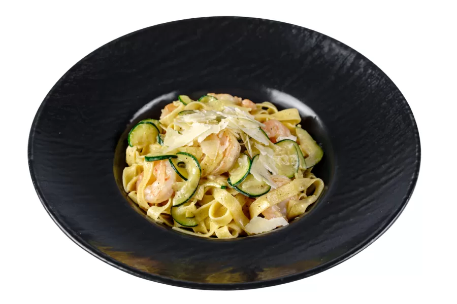Tagliatelle cu creveți și zucchini — Paste, Artisan 19 Alba Iulia