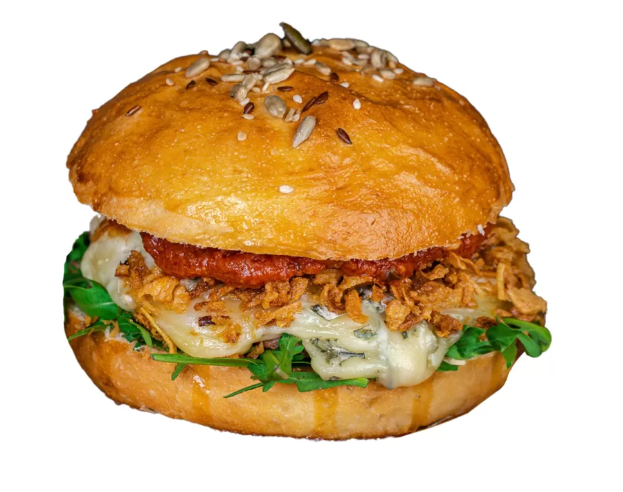 Italian Burg cu cartofi pai și sos — Burgeri, Artisan 19 Alba Iulia